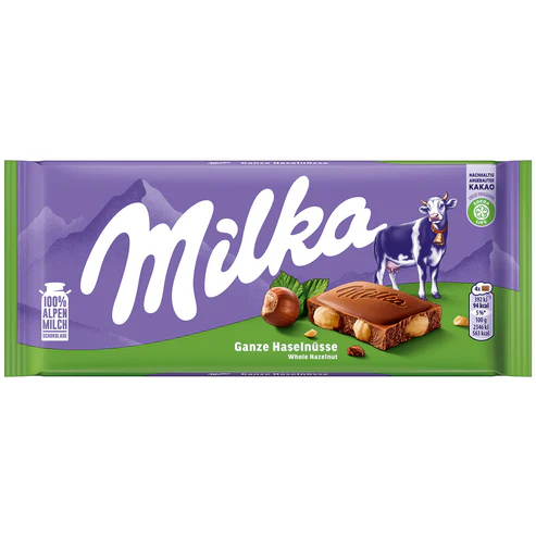 Milka Whole Hazelnut 100g (GERMANY)