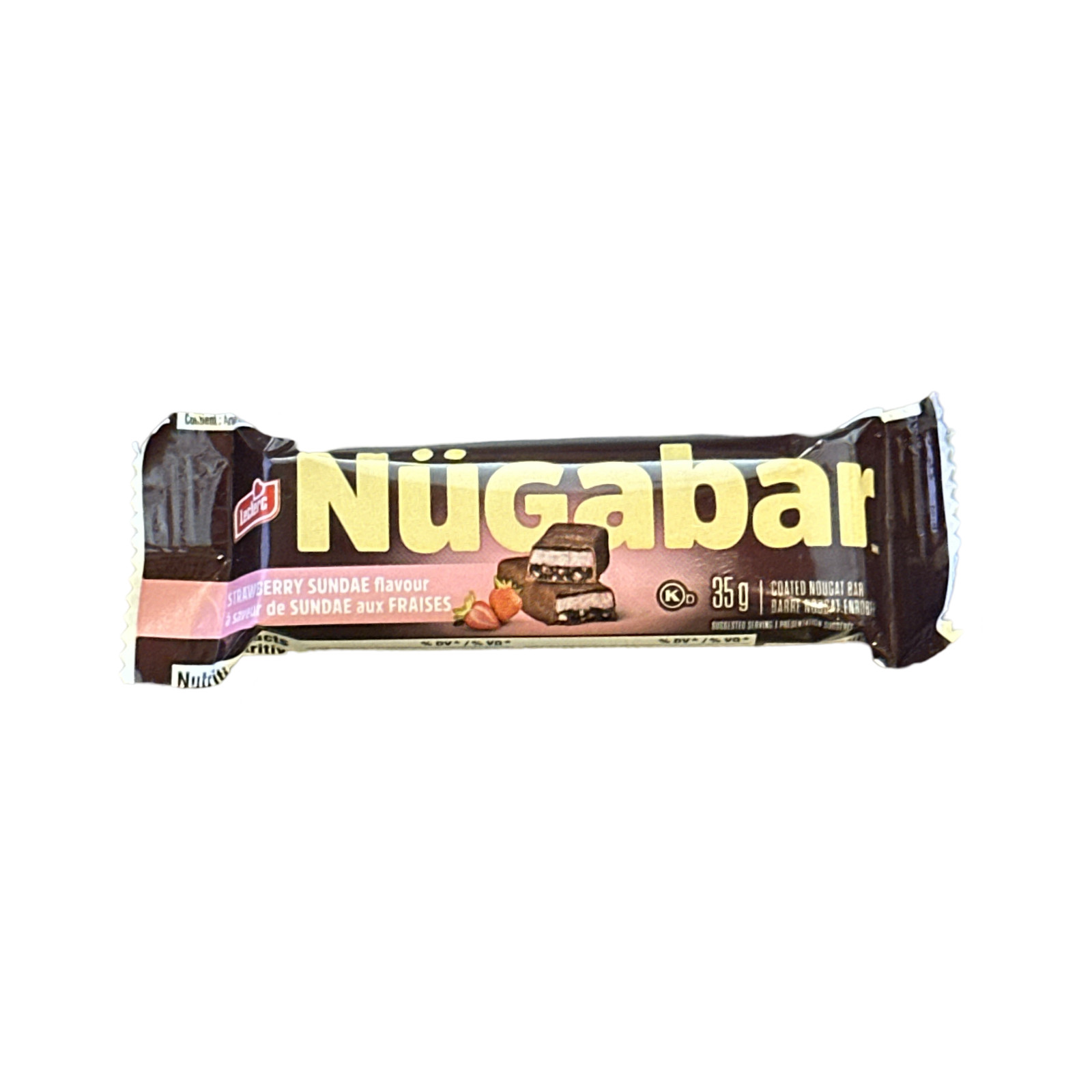 Nugabar Strawberry Sundae Single Bar 35g (CANADA)