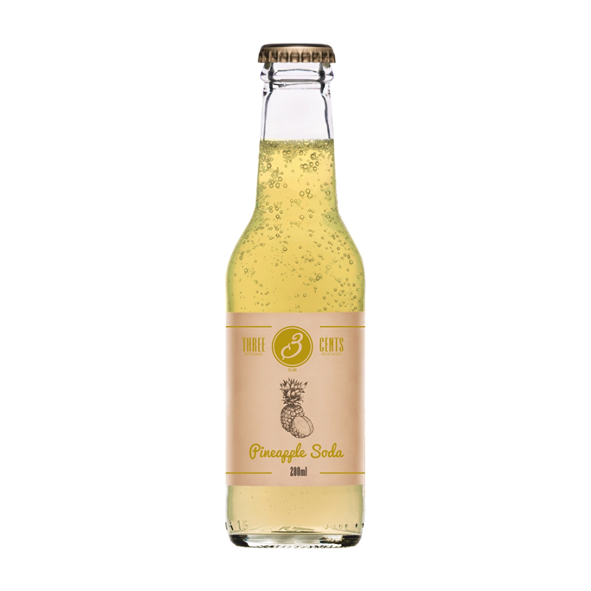 Three Cents Pineapple Soda 200mL (GREECE)