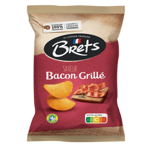 Brets Chips Bacon Grille 125g (FRANCE)