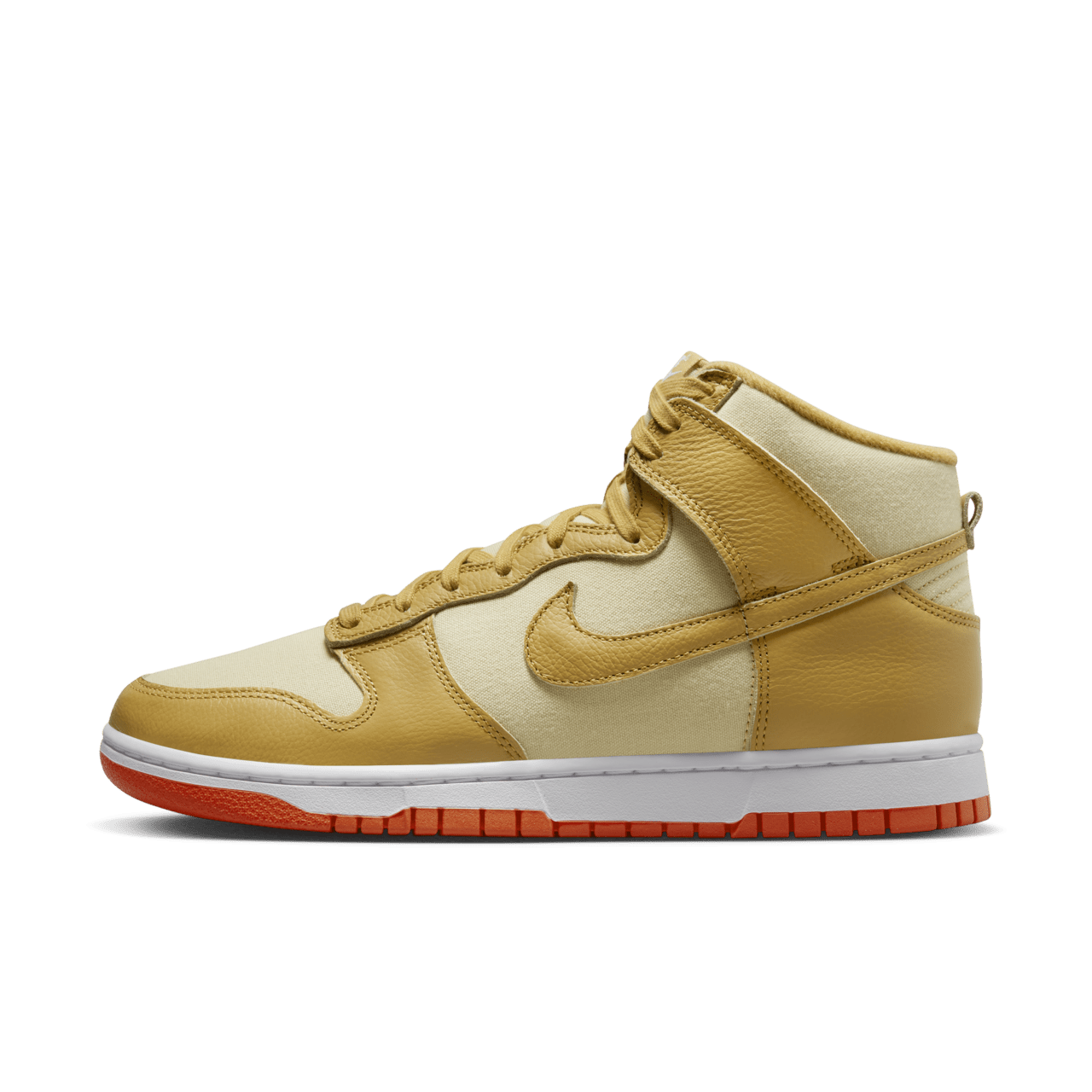 Nike Dunk High Retro PRM Wheat Gold Safety Orange Size 13